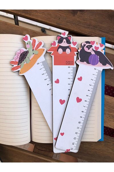 Home 15 cm Figured Children's Ruler - Pack of 3