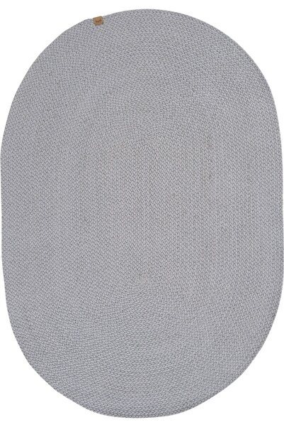 Cool Halı Glenn 607 Gri Banyo Halısı Antre Hol Halısı Hasır Dokulu Oval Banyo Dekoratif Paspas Mutfak Halısı