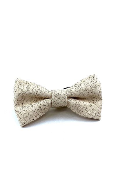 Kravatkolik Beige Glitter Groom's Suit Bow Tie P1691