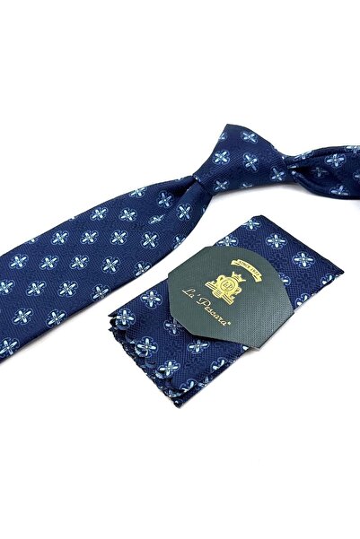 La Pescara Класическа вратовръзка Mendilli - дизайн с мотив Lacivert KK11925