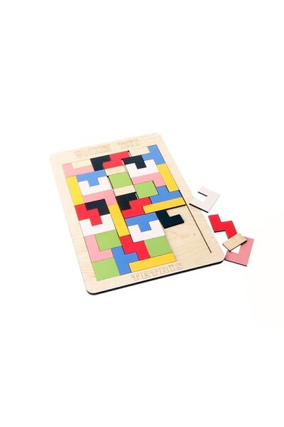 Wooden Toys Partioyunevi Ahşap Tetris Oyunu 41 Parça