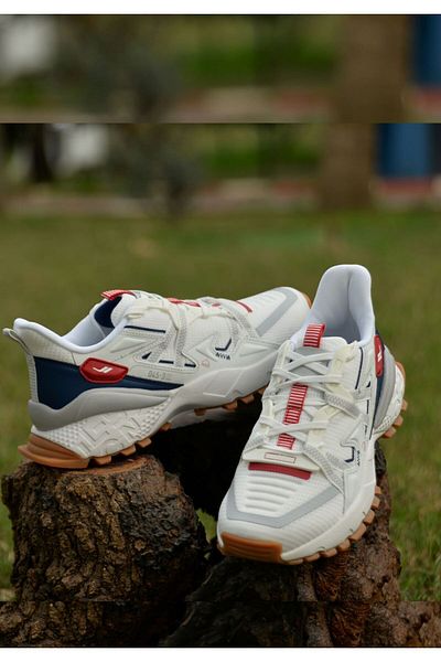 Lescon Unisex 4 εποχών, Εγγυημένη αντιολισθητική σόλα Ορθοπεδικά ελαφριά άνετα αθλητικά παπούτσια σε λευκό στυλ