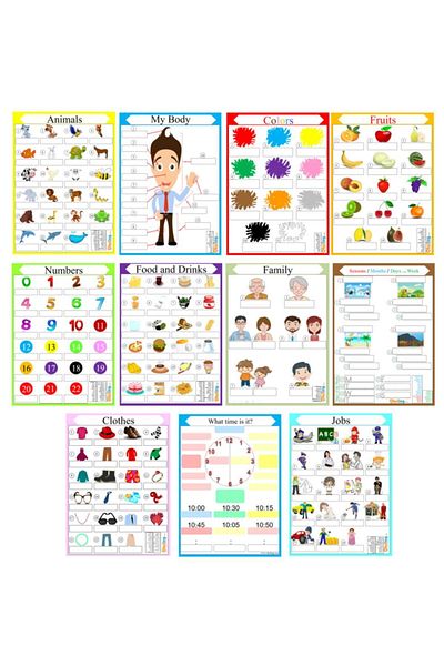 Okuling Primary School English Summer Wipe Set