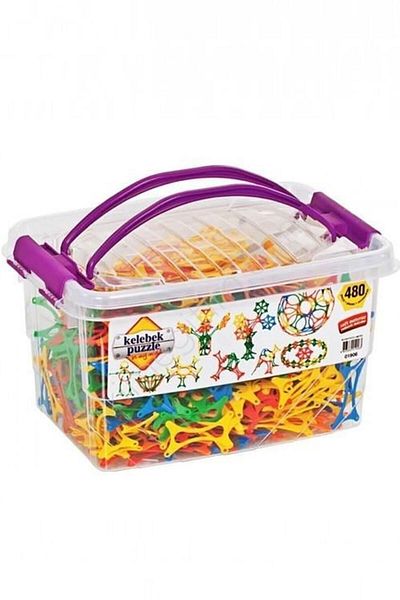 Dede Oyuncak Butterfly Puzzle 480 Pieces Plastic Boxed Educational Block Educational Intelligence Developer Toy