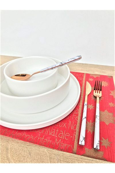 GULHANILE Ματ Λευκό Stackable Μπολ Σούπας 14 εκ. 6 Τεμάχια