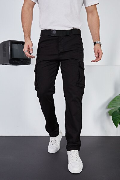 İMPOSİNG Erkek Cepli Kargo Pantolon Rahat Kesim Likralı yeni sezon