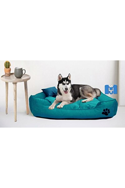 Mavi Vitrin Ultrasoft Mukavemetli Battal Boy Köpek Yatağı Yıkanabilir Ürün / ...