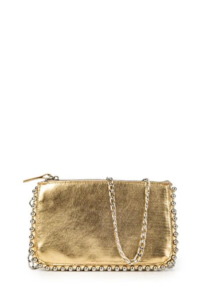 erdeModa Aksesuar Жіноча золота металева сумочка з бісером Жіноча сумочка чер...