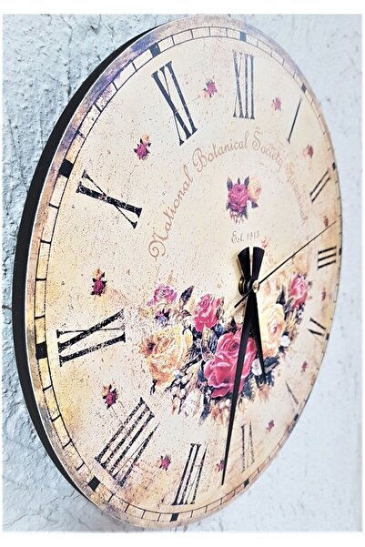 Regal Ahşap 30 Cm. Eskitma Duvar Saati