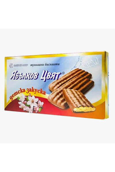 Detska Zakuska Apple Flavored Cocoa Coated Biscuits