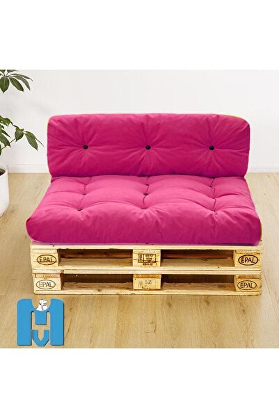 Mavi Vitrin Iç Mekan Soft Balkon Teras Bahçe Yer Palet Minderi 80x60 Cm