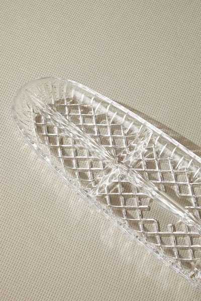 Glamis Selen Concept Cage Model 6 Compartment Handmade Glass Boat Plate