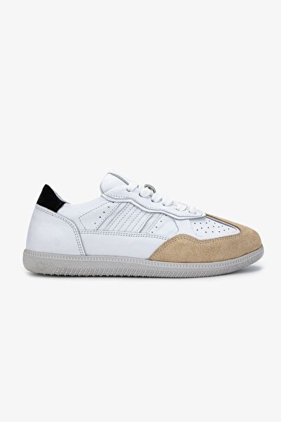 Valmenti Kadın Hakiki Deri Bej Sneakers & Spor Ayakkabı