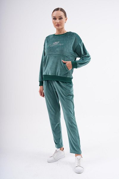 WestBound Σετ γυναικεία φόρμα SMARAGDINE Soft Velvet Printed