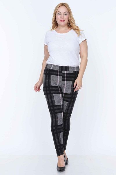 modayız Εύκαμπτο κολάν με σχέδιο Plus Size 3a-0770