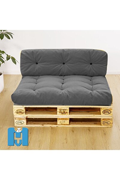 Mavi Vitrin Iç Mekan Soft Balkon Teras Bahçe Yer Palet Minderi 120x80 Cm