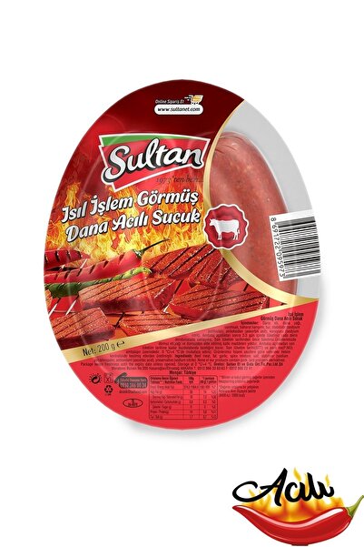 SULTAN ET Sultan Vakumlu Acılı Sucuk I.i.g. 200 Gr