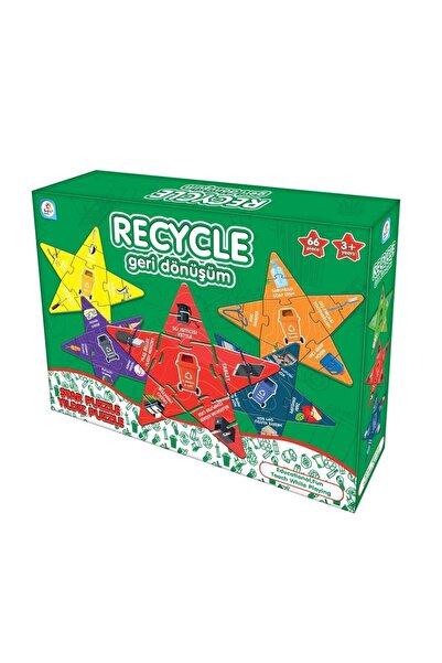 LAÇO KİDS لغز نجوم الأطفال الصديق للبيئة - 66 قطعة إعادة التدوير