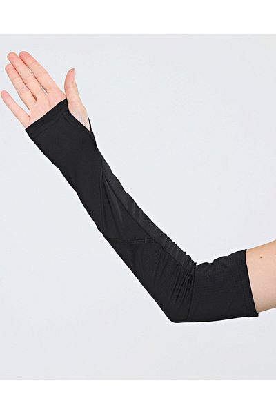 Ecardin Pro Sports Sleeve - Premium Sports Women's Porous Finger-Snap Prayer and Hijab Sleeve - Black
