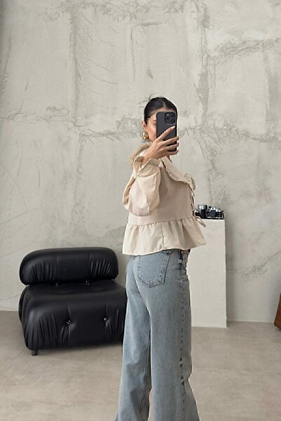 manana fashion Cămașă Bej Guler Bebeluş