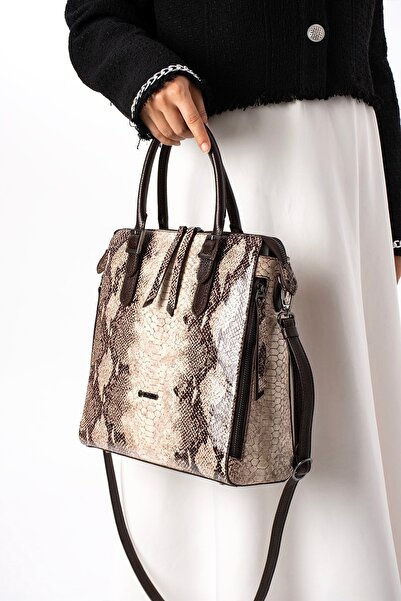 VOSTRO حقيبة يد مكتبية من الجلد الطبيعي بنسبة 100% على الطراز الإيطالي مع حزام