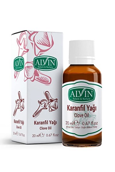 Alvin Karanfil Yağı (Clove Oil), Doğal, 20 ml