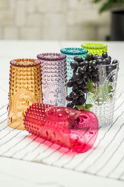 EWs Acrylic Colored 6-Piece Long Cup & Water Soft Drink Cup 750 ml (Not Large Size & Glass)