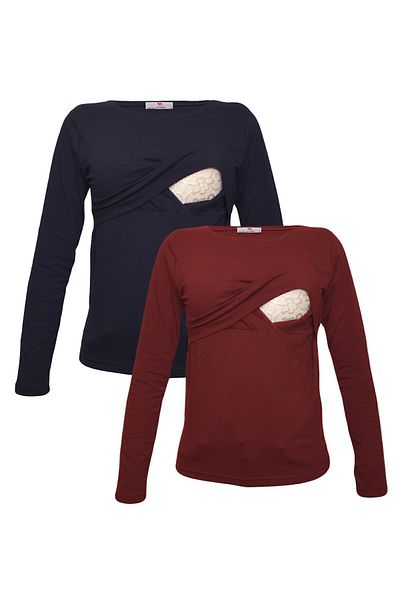 Luvmabelly Myra2702_2703 Set tricouri pentru alăptare