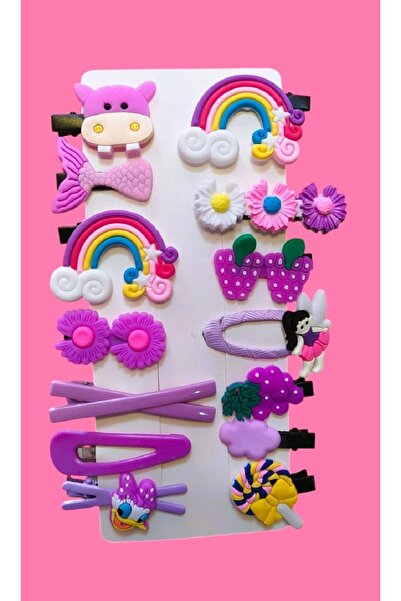 MONİCATİME Set de catarame pentru copii din 14 piese cu clips