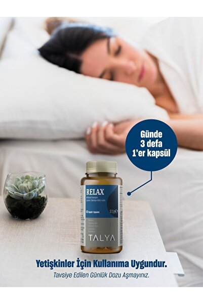 Talya Relax Bitkisel Karışım Içeren Takviye Edici Gıda, 60 Kapsül