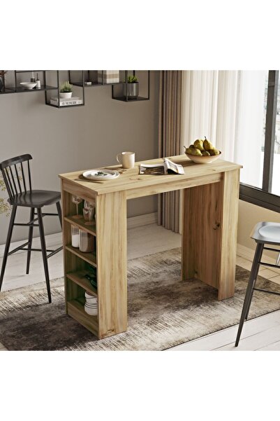 Yurudesign Style Bar Masası Mutfak Yemek Masası Keçe St1-ke