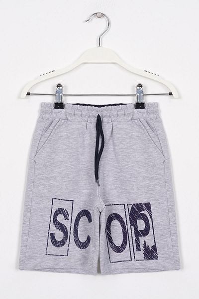 zepkids Boy Capri - Scop Printed, Gray Navy Blue Color
