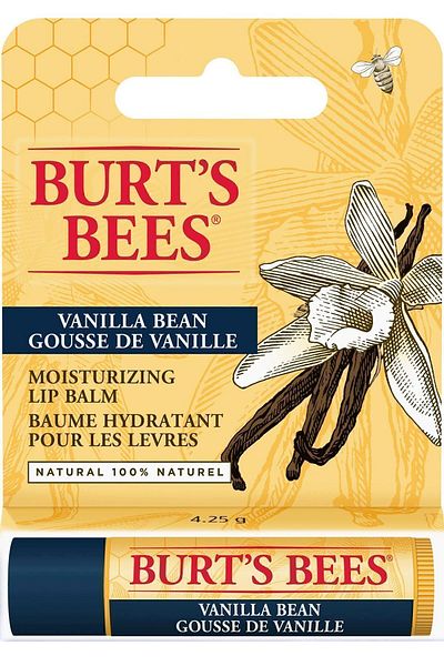 Burts Bees Vanilla Flavored Lip Care Cream Blister Packaging - Vanilla Lip Balm Blister Box 4.25 gr