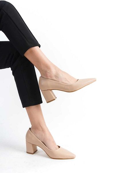 JVC J07-4 WOMEN'S NUT CLASSIC STILETTO SHOES