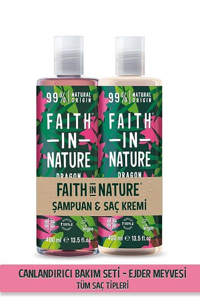 Faith In Nature 99% Natural Revitalizing Dragon Fruit Shampoo and Conditioner