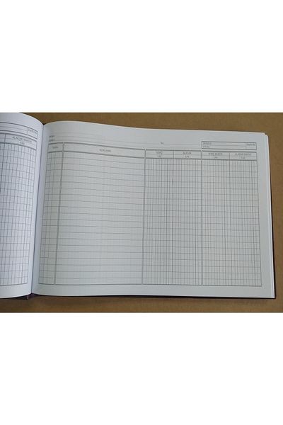 DEFTERSAN دفتر حساب محظى أفقي!20x28 288 ورقة