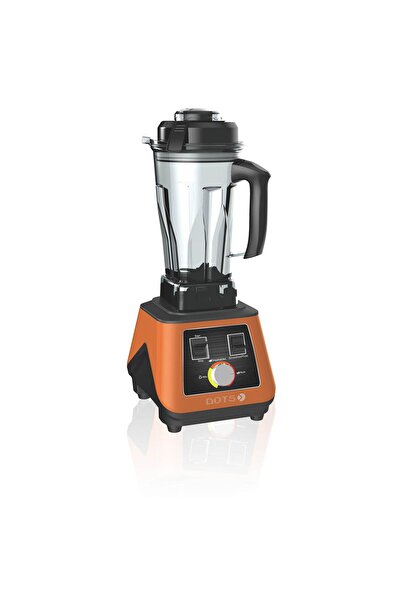 DOTS Large Power Blender - 2 Liter - 1200-1500 Watt - Orange & Black