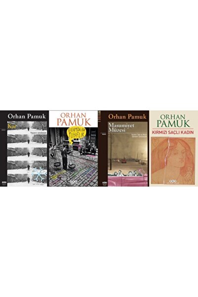 Yapı Kredi Yayınları Orhan Pamuk 4 Kitap Set Masumiyet Müzesi, Kafamda Bir Tu...