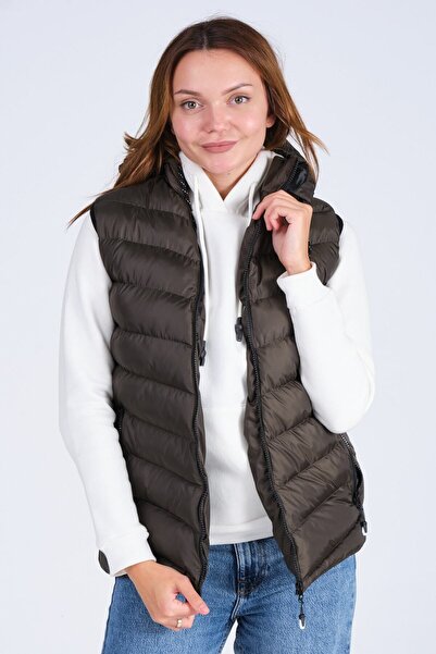 Everest Жіночий надувний жилет з капюшоном і гелевим наповнювачем