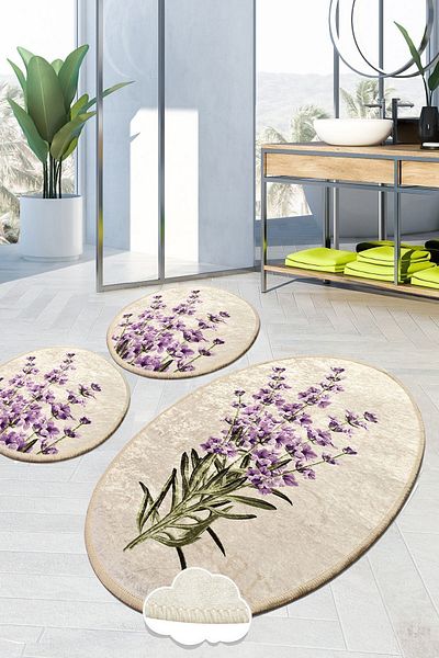 Set de scaune pentru baie Lavender 3 buc Wine Door