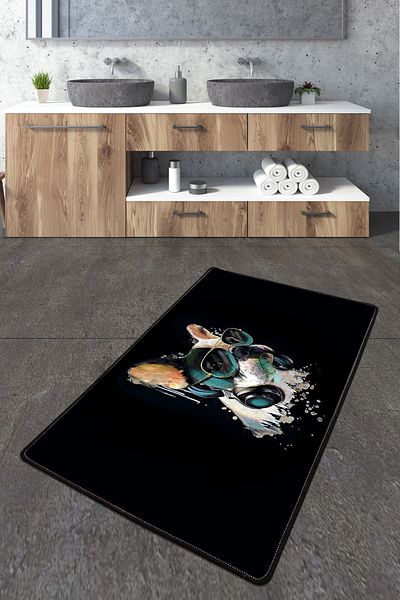 Chilai Home Χαλί μπάνιου γυαλιών σκύλου 70x120 cm Djth