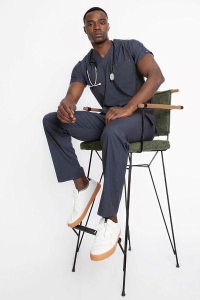 Uçak Medikal Costum chirurgical Core-flex Lycra gri antracit