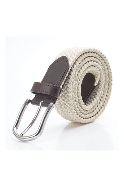 magcompany Elastic Cream Knit Belt