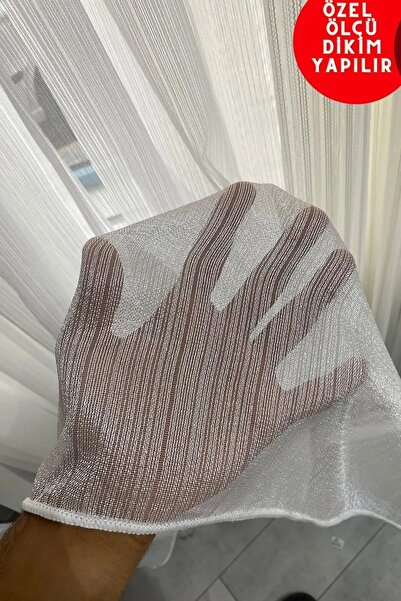 Emes صالون سيورا - مخطط، عادي عادي 1/3 قطعة من التول المزخرف (أبيض فاتح) مناس...