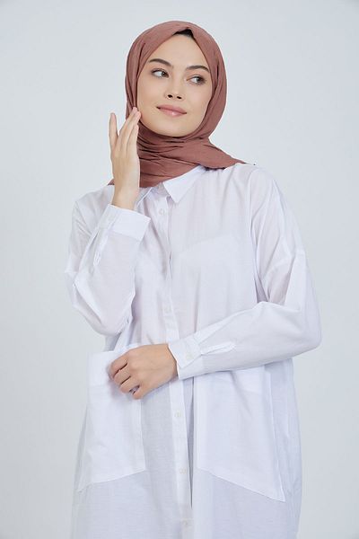 m moon scarf Premium Bamboo Shawl “Soft Powder”