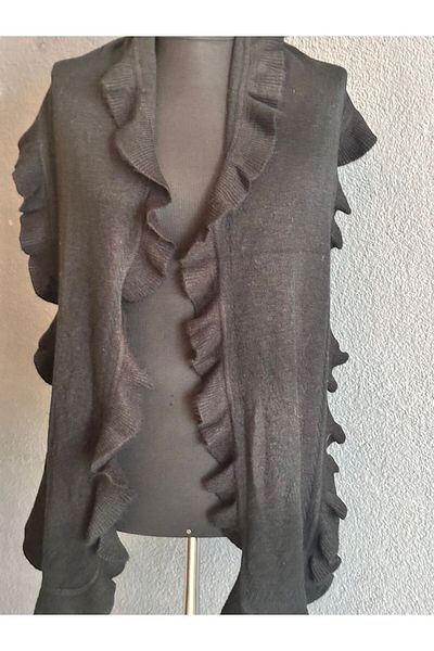 Gönülden Tasarım Γυναικείο σάλι 170x35 cm με σχέδιο βαμβακερό - Λεπτομέρεια βολάν
