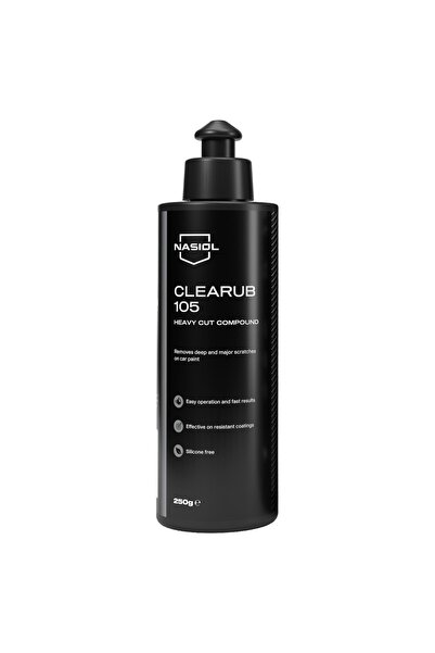 Nasiol Clearub 105 Ağır Çizik Giderici Polisaj Pastası-Pasta Cila-250gr-Silik...