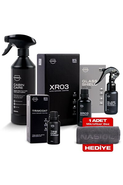 Nasiol -SET 6-Araç Nano Koruma 5'li Seti Profesyonel-Avantajlı Paket-Araç İçi...