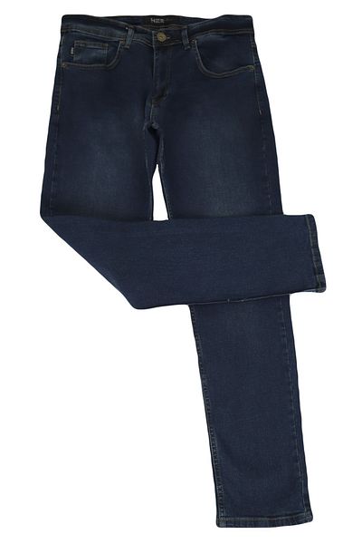 HACKER DENIM Men's Green High Waist Tube Leg Large Size Jean Trousers - Fistan Store