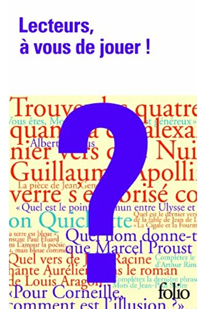 Folio المحاضرون À Vous De Jouer! أسئلة وأجوبة سور لا الأدب